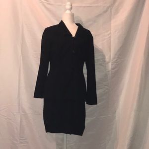 black coat dress